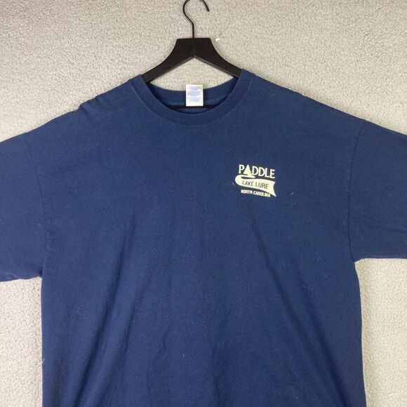 Lake Lure North T-Shirt Mens Size 2XL XXL Adult Blue Graphic Mountain Logo Big‎ - Picture 6 of 8